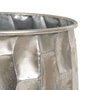 Ixia Macetero Decorativo de Metal Plata 39 x 39 x 51 cm