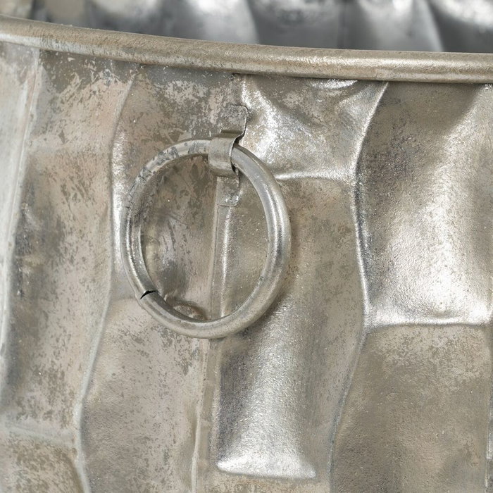 Ixia Macetero Decorativo de Metal Plata 39 x 39 x 51 cm Ixia Macetero Decorativo de Metal Plata 39 x 39 x 51 cm