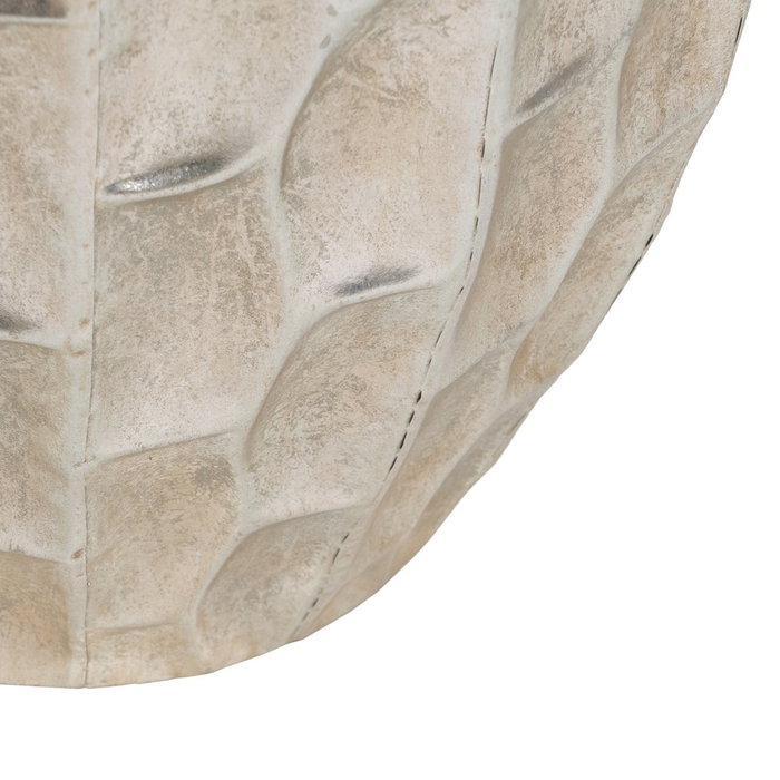 Macetero Plata Metal Decoración 39 X 39 X 51 cm