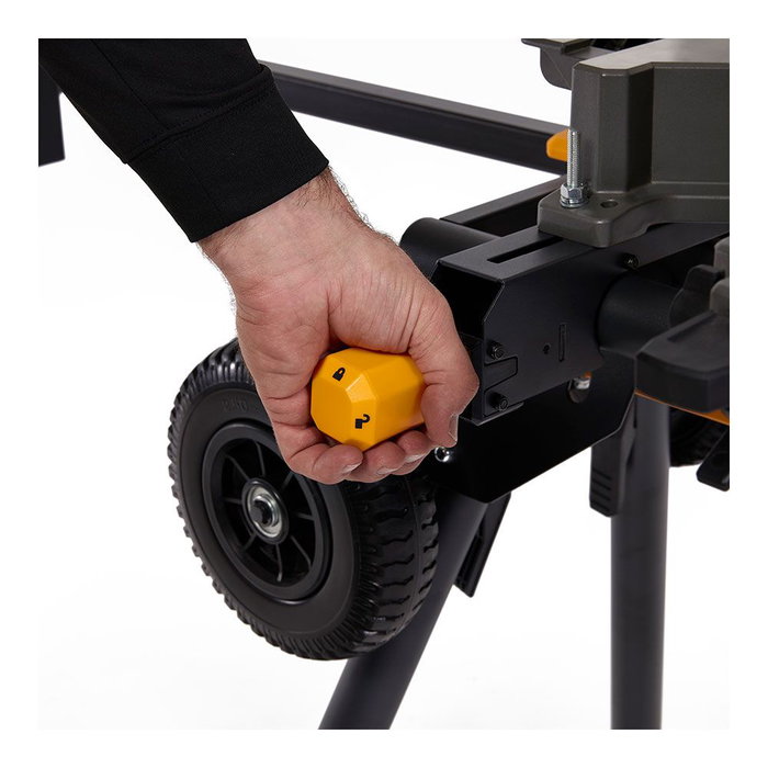 Toughbuilt Soporte Universal para Ingletadora TB-S510, 195 cm / 77", Ruedas de Caucho Macizo