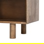 Mueble Tv Marrón Madera-Cristal 150 X 40 X 55 cm