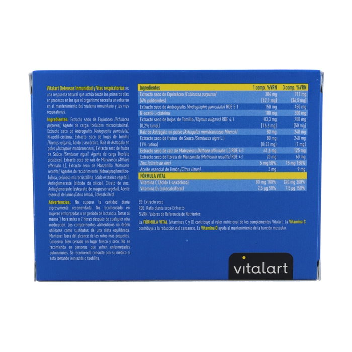 Vitalart Defensas Inmunidad 15 comprimidos