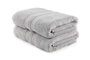 Mijölnir Grey Juego de Toallas de Baño 2 Piezas 75x150 cm, Algodón y Bambú, Suaves y Absorbentes