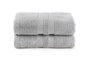 Mijölnir Grey Juego de Toallas de Baño 2 Piezas 75x150 cm, Algodón y Bambú, Suaves y Absorbentes