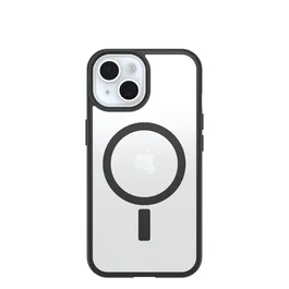 OtterBox React para MagSafe para Apple iPhone 16e/15/14/13, Transparente/Negro