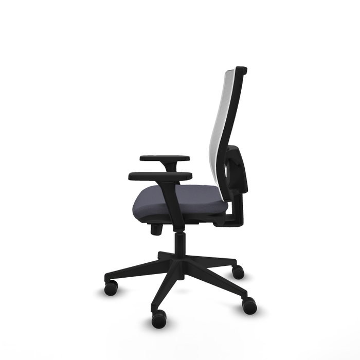 PIQUERAS Y CRESPO Silla de oficina Horna con mecanismo Sincro/Traslack, Gris oscuro y Blanco PIQUERAS Y CRESPO Silla de oficina Horna con mecanismo Sincro/Traslack, Gris oscuro y Blanco