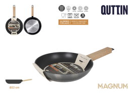 Inde Sartén Aluminio Forjado 22 cm Inducción Magnum Quttin (6 Unidades)