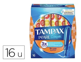 Tampax Compak Pearl Super Plus 16Ud. Compak Pearl Super Plus Absorción Alta 16 Unidades
