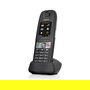Gigaset E630HX Teléfono DECT Inalámbrico con Contestador e Intercomunicador, Resistente al Agua y Polvo IP65, Pantalla 1.8", 200 Contactos, Negro - Terminal con Base de Carga