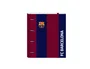 Safta Carpeta de 4 Anillas F.C. Barcelona con Recambio DIN A4, Goma y 5 Separadores de 35 mm