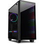 Inter-Tech Infinity X-608 Micro Torre PC ITX/micro ATX con Ventana Lateral de Vidrio Templado y Ventiladores RGB