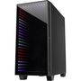 Inter-Tech Infinity X-608 Micro Torre PC ITX/micro ATX con Ventana Lateral de Vidrio Templado y Ventiladores RGB