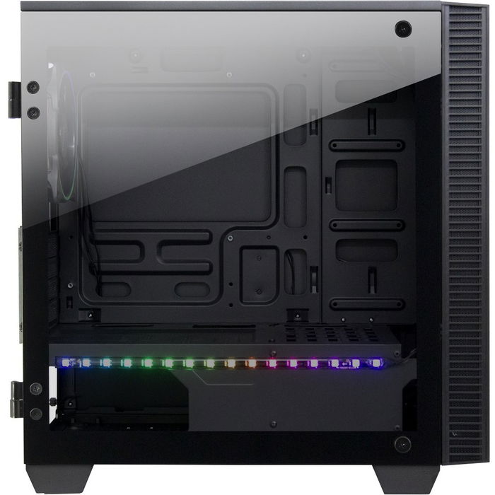 Inter-Tech Infinity X-608 Micro Torre PC ITX/micro ATX con Ventana Lateral de Vidrio Templado y Ventiladores RGB