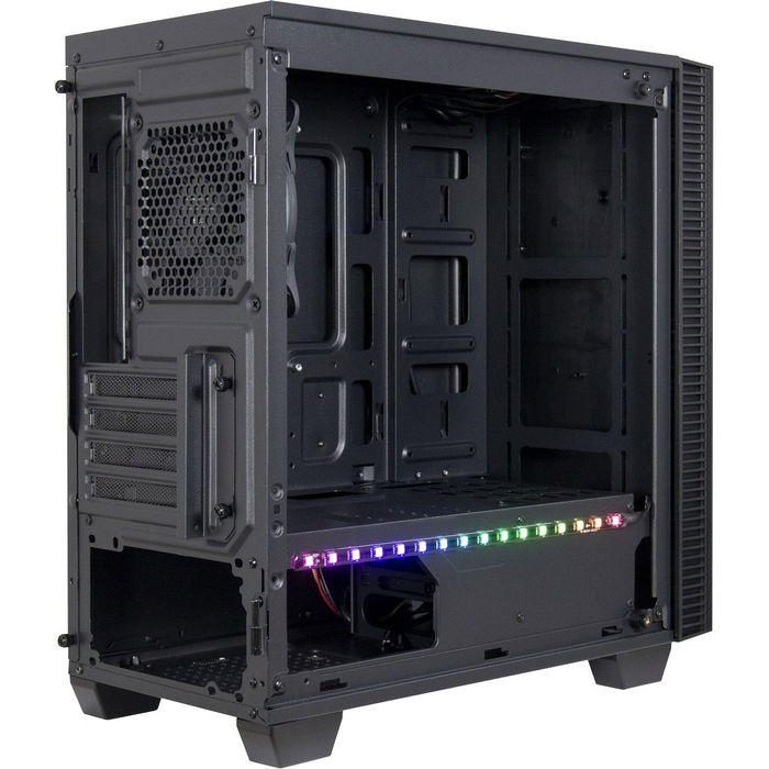 Inter-Tech Infinity X-608 Micro Torre PC ITX/micro ATX con Ventana Lateral de Vidrio Templado y Ventiladores RGB