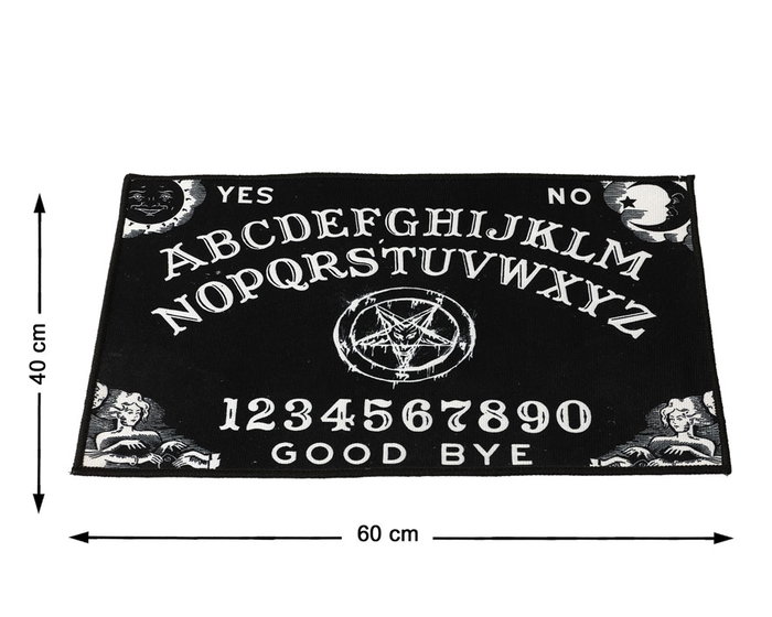 Atosa Felpudo Ouija Negro con Tabla y Símbolos Místicos 60x40 cm Atosa Felpudo Ouija Negro con Tabla y Símbolos Místicos 60x40 cm