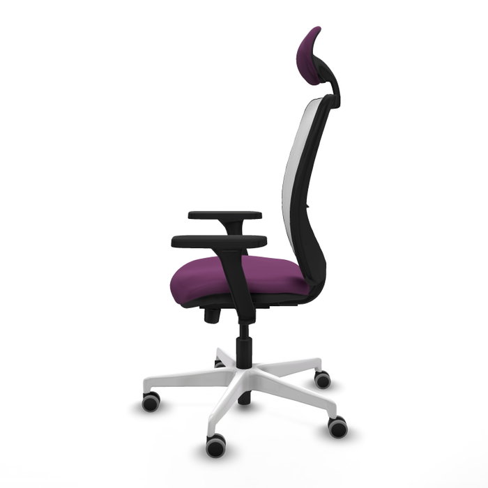 PIQUERAS Y CRESPO Silla de oficina Zulema Morado y Blanco