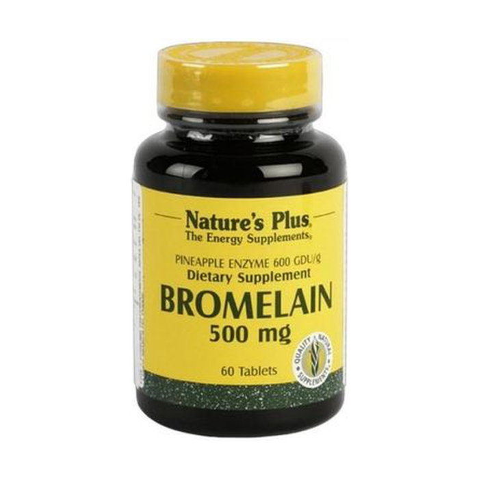 NATURES PLUS Bromelaína 500 mg, 60 comprimidos