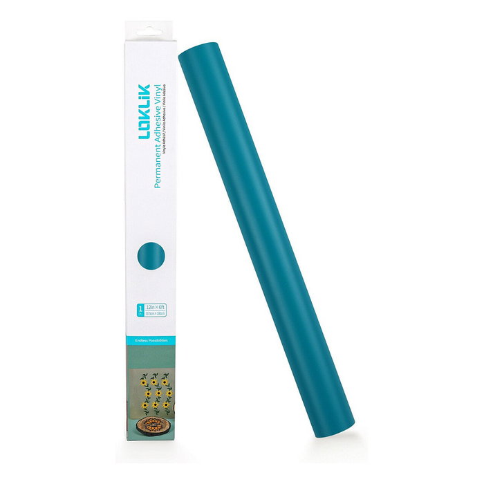 LOKLiK Vinilo de termotransferencia mate Verde azulado 30,5 x 180 cm LOKLiK Vinilo de termotransferencia mate Verde azulado 30,5 x 180 cm