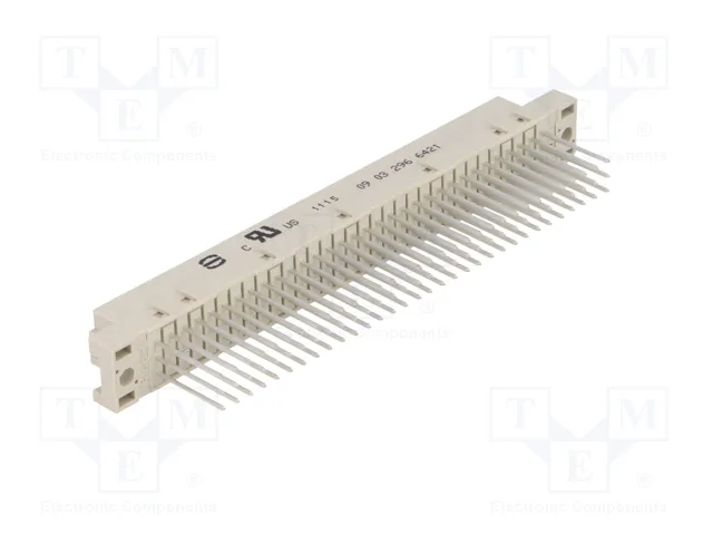 HARTING Conector DIN 41612 hembra de 96 pines recto, 2A