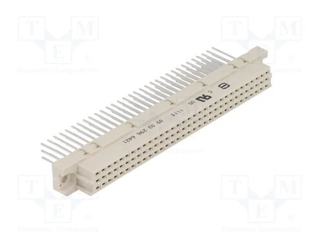 HARTING Conector DIN 41612 hembra de 96 pines recto, 2A