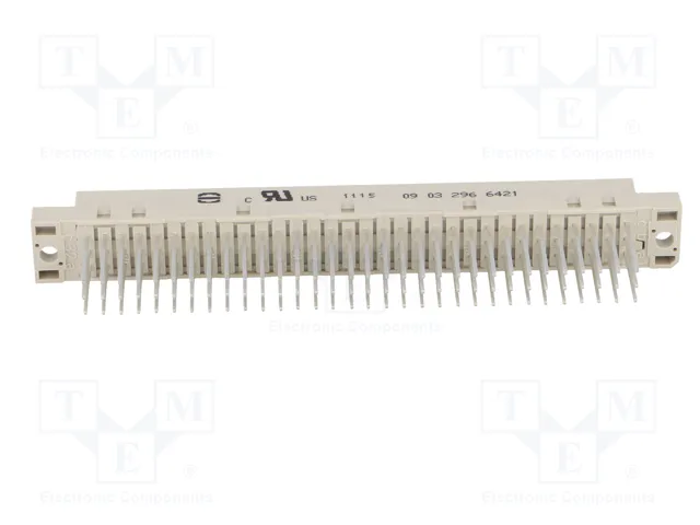 HARTING Conector DIN 41612 hembra de 96 pines recto, 2A