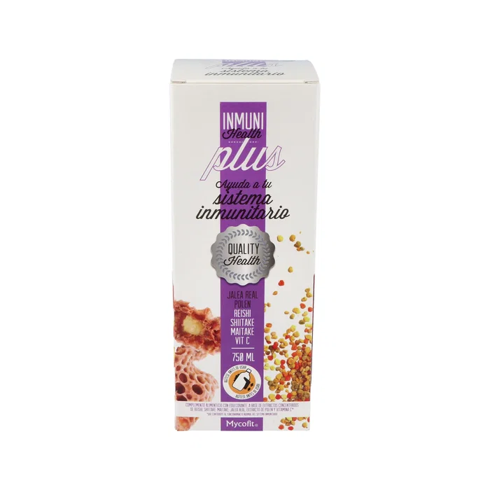 Mycofit Inmunihealth Plus Complemento Alimenticio con Reishi, Shiitake, Maitake, Jalea Real y Vitamina C - 750ml Mycofit Inmunihealth Plus Complemento Alimenticio con Reishi, Shiitake, Maitake, Jalea Real y Vitamina C - 750ml