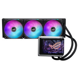 ASUS ROG RYUO IV 360 ARGB Refrigeración Líquida AIO RGB, Negro, 120mm, 3 Ventiladores, Pantalla AMOLED