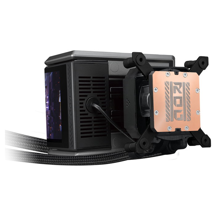 ASUS ROG RYUO IV 360 ARGB Refrigeración Líquida AIO RGB, Negro, 120mm, 3 Ventiladores, Pantalla AMOLED