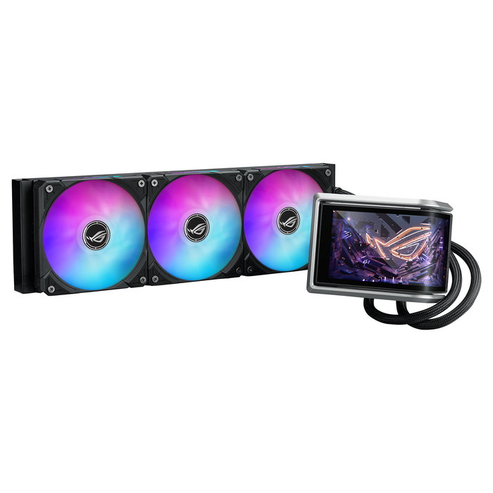 ASUS ROG RYUO IV 360 ARGB Refrigeración Líquida AIO RGB, Negro, 120mm, 3 Ventiladores, Pantalla AMOLED