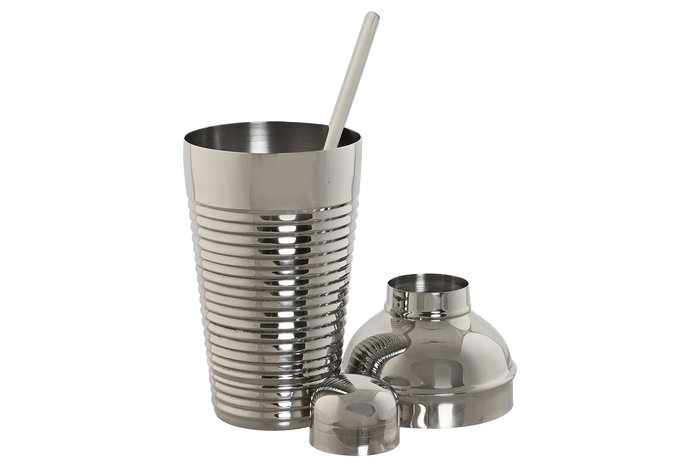 DKD Home Decor Set de 5 Copas de Cóctel Plateadas Inox 8 x 21 x 8 cm DKD Home Decor Set de 5 Copas de Cóctel Plateadas Inox 8 x 21 x 8 cm