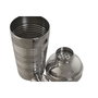DKD Home Decor Set de Coctelería de 5 Piezas en Acero Inoxidable Grabado Plateado