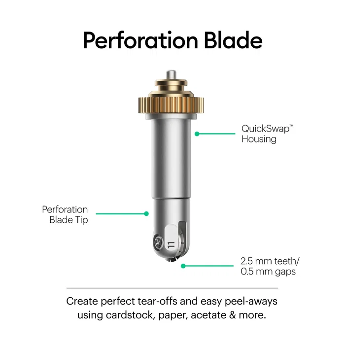 Cricut Perforation Blade, Cuchilla de Perforación Plata, 1 Pieza