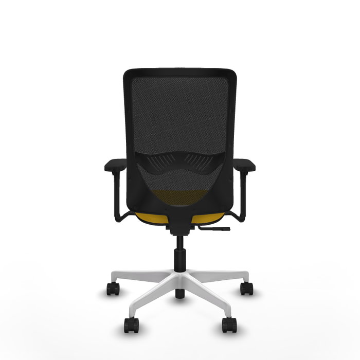 PIQUERAS Y CRESPO Silla de oficina Zulema con mecanismo Sincro, Amarillo y Negro