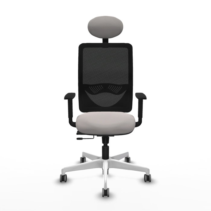 PIQUERAS Y CRESPO Silla de oficina Zulema con mecanismo Sincro/Traslack, Blanco y Negro PIQUERAS Y CRESPO Silla de oficina Zulema con mecanismo Sincro/Traslack, Blanco y Negro
