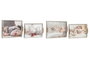 DKD Home Decor Set de 2 Bandejas MDF Multicolor SPA Surtido 40x30x6 cm