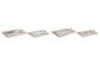 DKD Home Decor Set de 2 Bandejas MDF Multicolor SPA Surtido 40x30x6 cm