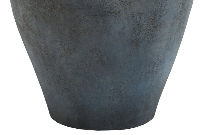DKD Home Decor Jarrón Oriental Gris Azul 25 x 44 x 25 cm