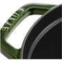 Staub 40509-691-0 La Cocotte Oval 33cm, 6.7 Litros, Verde Basilikum-Grün, Esmaltada, de Hierro Fundido