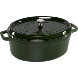 Staub La Cocotte Oval 33cm Verde albahaca