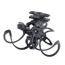 Zefal Tri Bottle Kit Portabidón Trasero Negro con Soporte CO2 y Fijación Universal para Triatlón