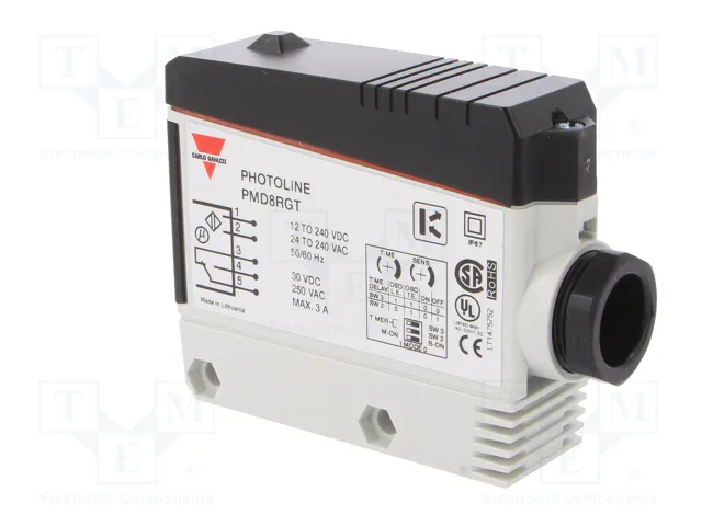 CARLO GAVAZZI PMD8RGT Sensor fotoeléctrico SPDT CARLO GAVAZZI PMD8RGT Sensor fotoeléctrico SPDT