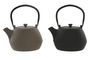 DKD Home Decor Tetera Oriental Beige Negro Hierro Colado Inox 1.2L (2 Unidades) 15 x 19.5 x 17 cm