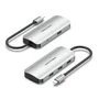 Vention TNAHB Hub USB Tipo-C 4xUSB 1xMicroUSB PD 5000 Mbit/s Gris Aluminio