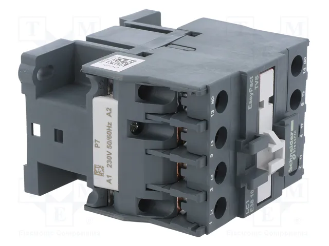 SCHNEIDER ELECTRIC LC1E3810P7 Contactor Easy TeSys 38A 230VAC