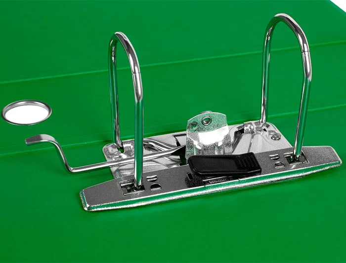 Liderpapel Archivador de Palanca A4 Forrado Lomo 80mm Verde con Compresor Metálico