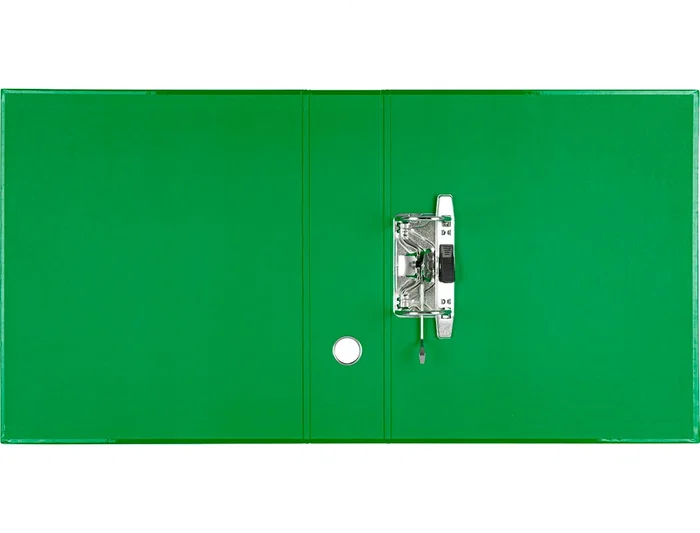 Liderpapel Archivador de Palanca A4 Forrado Lomo 80mm Verde con Compresor Metálico