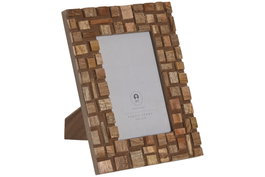 DKD Home Decor Marco de Fotos 10x15 Mango con Detalles de Troncos