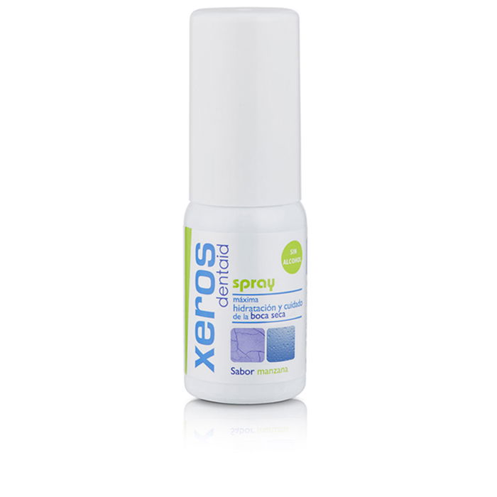 Dentaid Xeros Spray bucal para la sequedad bucal, estimula la saliva, sabor manzana, 15 ml Dentaid Xeros Spray bucal para la sequedad bucal, estimula la saliva, sabor manzana, 15 ml