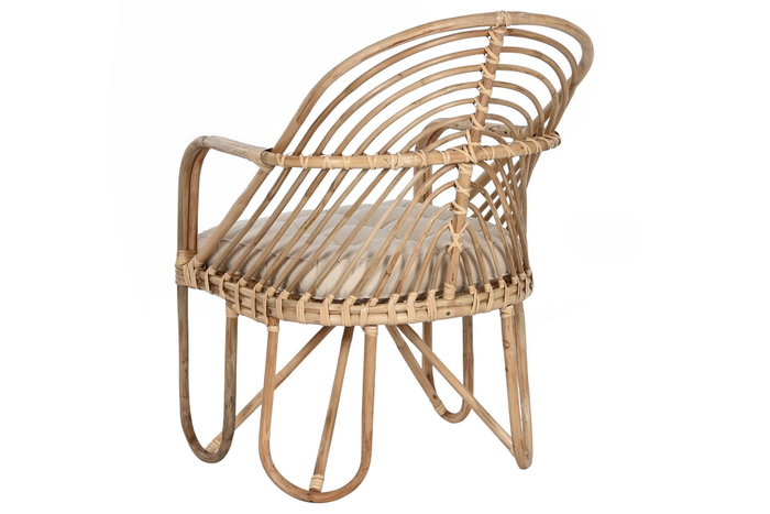 DKD Home Decor Silla de Ratán y Bambú Bali2 Natural DKD Home Decor Silla de Ratán y Bambú Bali2 Natural