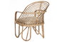 DKD Home Decor Silla de Ratán y Bambú Bali2 Natural